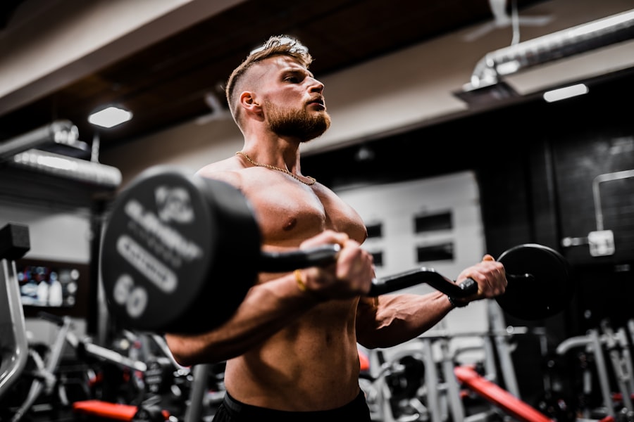 Focused personal training session in a modern gym